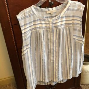 Loft XL stripped sleeveless top. So cute!
